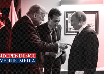 President Donald J. Trump meets with Russian President Vladimir Putin at the 2025 summit in Alaska, where the two leaders discussed the war in Ukraine. Official White House Photo.