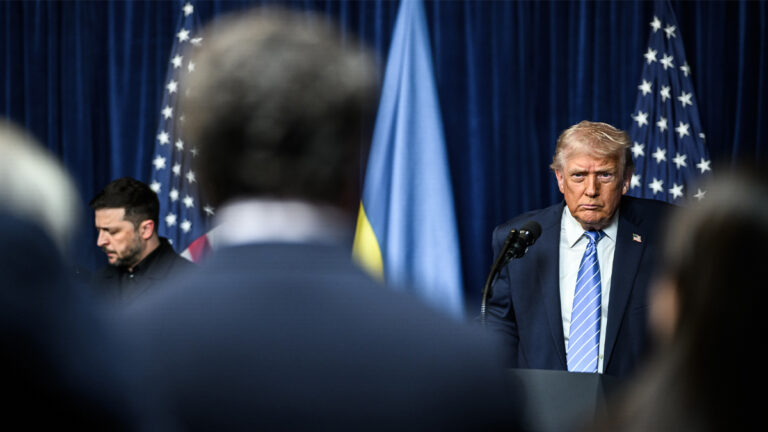 President Donald Trump participates in a joint press conference alongside Ukranian President Volodymyr Zelensky at Mar-a-Lago in Palm Beach, Florida, December 28, 2025. (Official White House Photo by Daniel Torok)