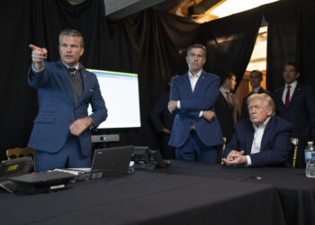 President Donald Trump monitors U.S. military operations in Venezuela, from Mar-a-Lago Club in Palm Beach, Florida, on Saturday, January 3, 2026. (Official White House Photo by Molly Riley)