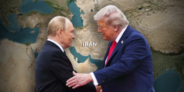 Photo archive. Photo illustration.
Background features a map sourced from OpenStreetMap.

The photo of Vladimir Putin and Donald J. Trump was taken in Alaska in 2025, during a meeting between U.S. President Trump and Russian President Putin.