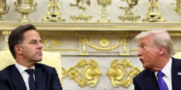 U.S. President Trump meets with NATO Secretary General Rutte in Washington. Kevin Lamarque- Reuters Pictures;