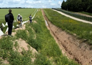 REUTERS: Anti-tank ditch and dragon's teeth of the Baltic Defence Line near Meremae, Estonia, June 26, 2026.