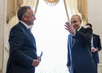 Russian President Vladimir Putin and U.S. special envoy Steve Witkoff during a meeting on October 21, 2026. REUTERS